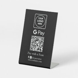 QR-Code | Direkte Zahlung durch Google Sockelschild