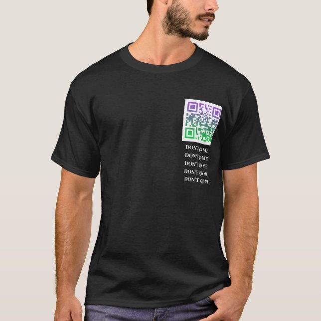 QR Code DoodleDrip.com T-Shirt (Vorderseite)