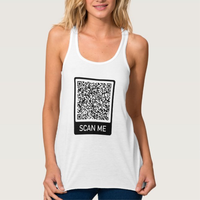 QR-Code - Durchsuchen Sie mich Personalisiert, um  Tank Top (Vorderseite)
