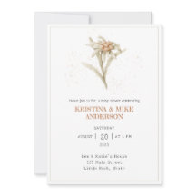 QR Code Edelweiss Alpine Blume Babydusche