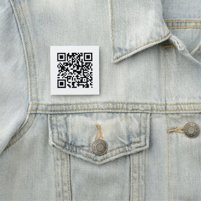 QR Code Einfach klar und Minimalistisch modern Namensschild (Beispiel)