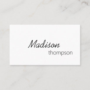 QR-Code Einfach minimale moderne Berufliche Visitenkarte