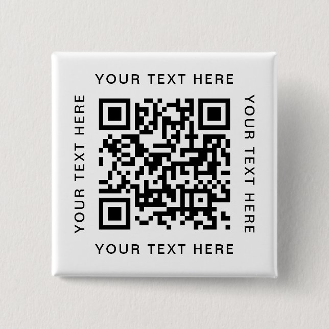 QR-Code einfache Website-Prüfung zu zahlen individ Button (Vorderseite)