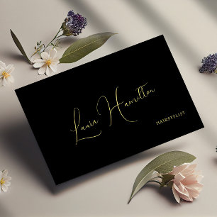 QR-Code einfaches minimalistisches modernes Gold s Visitenkarte