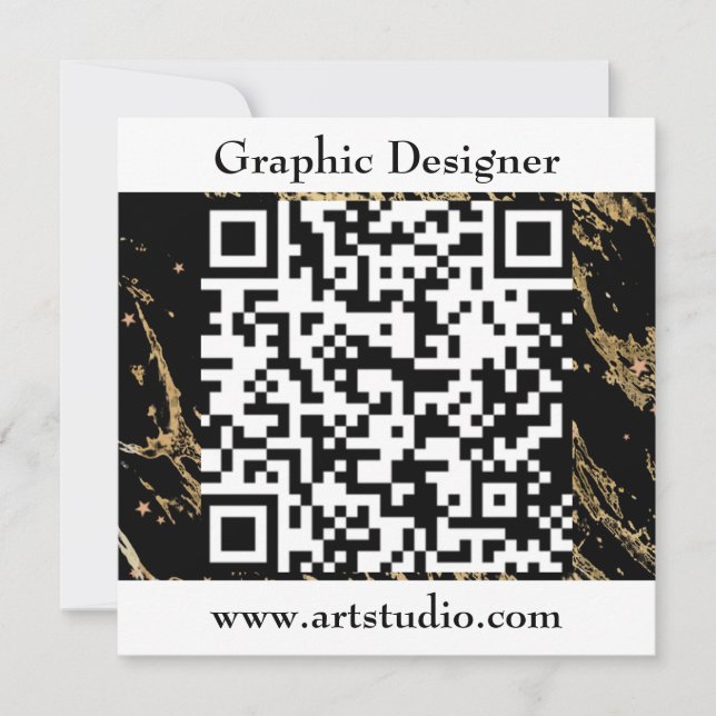 QR-Code Einladung für Geschäftstreffen (Vorderseite)