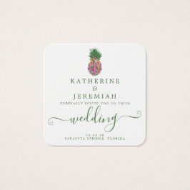 QR-Code Einladung von Ananas zur Hochzeit