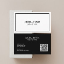 QR-Code elegant Beruflich Schwarz/Weiß