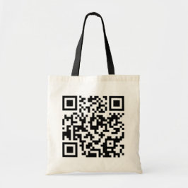 QR Code Entwurfs-Tasche: Bestes auf den schwarzen Tragetasche