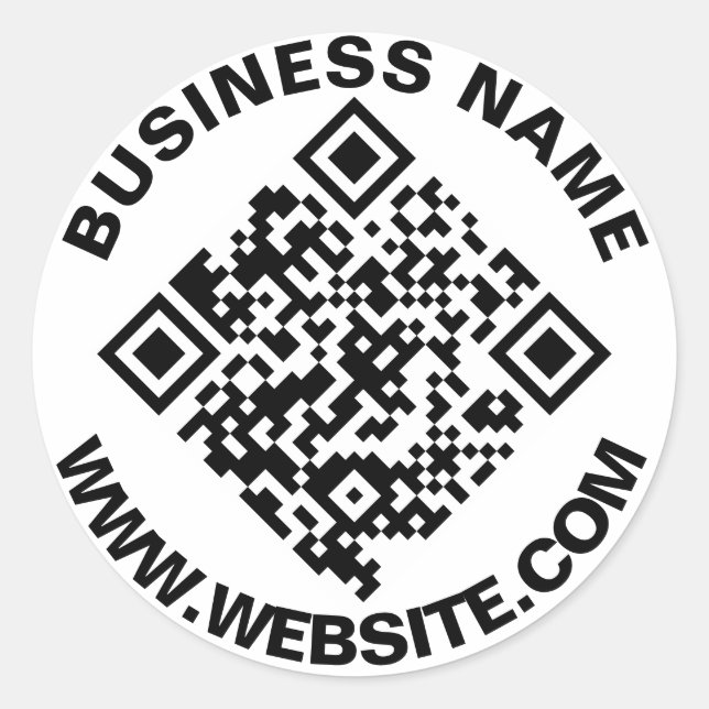 QR-Code erstellen - Einfache Round 20 Stickers (Vorderseite)