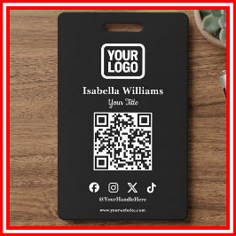 QR Code Event Badge | Digital Black Budget ID Card Ausweis