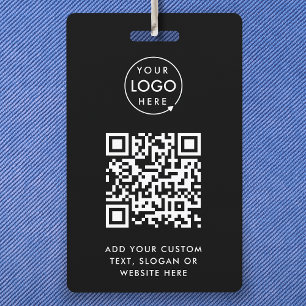 QR-Code-Eventabzeichen Digitale schwarze Haushal Ausweis