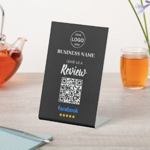 Qr Code Facebook-Überprüfungen Business Review Sockelschild