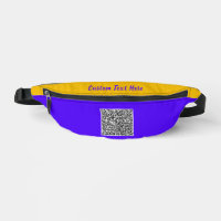 QR Code Fanny Pack mit benutzerdefiniertem Text un