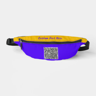 QR Code Fanny Pack mit benutzerdefiniertem Text un Bauchtasche