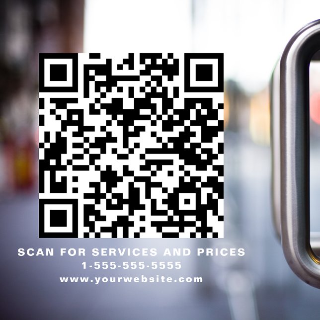 QR-Code Fensteraufkleber (Von Creator hochgeladen)