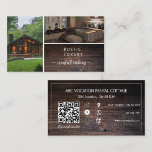 QR-Code Ferienvermietung Gästehaus Rustikal Visitenkarte