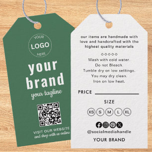 Qr-Code-Firmenlogo Hang-Tag-Preis-Swing-Tag Geschenkanhänger