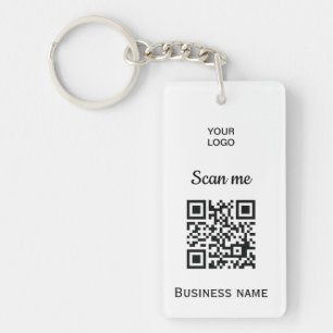 QR-Code Firmenlogo Professionell Benutzerdefiniert Schlüsselanhänger