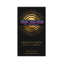 QR-Code Firmenlogo Schwarz