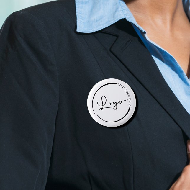 QR-Code Firmenlogo Werbung Button (Von Creator hochgeladen)