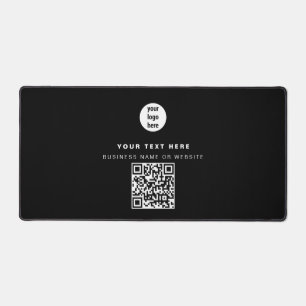 QR-Code-Firmenlogos Modernes Minimalistisches Gesc Schreibtischunterlage