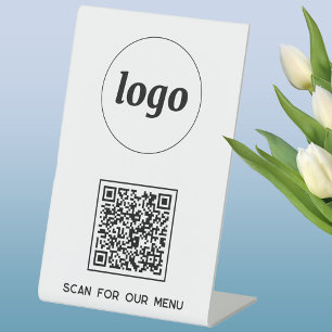 QR-Code-Firmenprüfung für das Menü Sockelschild