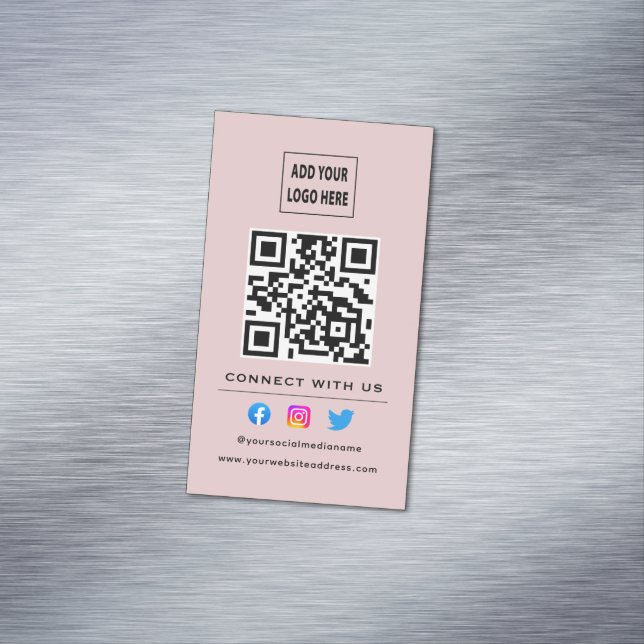 QR-Code folgen der Prüfung, um eine Verbindung mit Magnetische Visitenkarte (Beispiel)