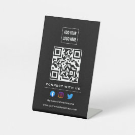 QR-Code folgen der Prüfung, um eine Verbindung mit Sockelschild