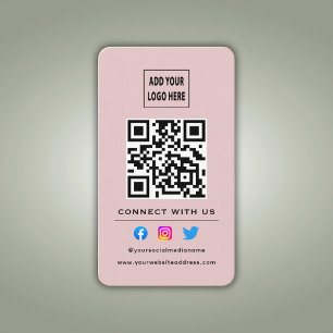 QR-Code folgen der Prüfung, um eine Verbindung mit Visitenkarte