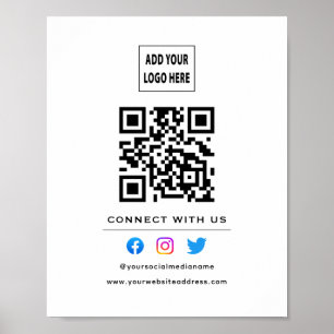 QR Code folgen Prüfung, um mit uns zu verbinden we Poster