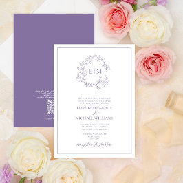 QR-Code Förmliches Lavaflein Wappen Monogramm Einladung