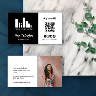 QR-Code-Foto für Social Media Visitenkarte