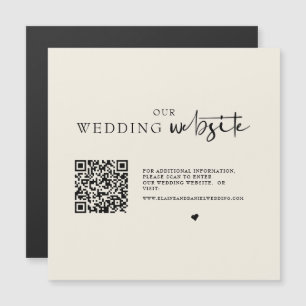 QR-Code-Foto-Hochzeitseinschluss Magnetkarte