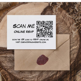 QR Code Foto Schwarz/Weiß Begleitkarte