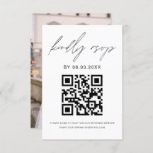 QR Code Foto UAWG Minimalistisch Wedding Website