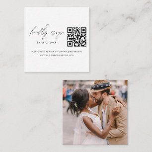 QR Code Foto UAWG Wedding Website Minimalistisch Begleitkarte