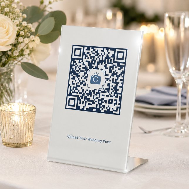 QR-Code-Foto-Upload-Hochzeit & Veranstaltung Sockelschild (Von Creator hochgeladen)