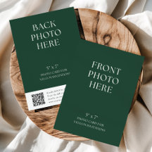 QR-Code-Fotokarte für Hochzeitseinladungen aus Vel