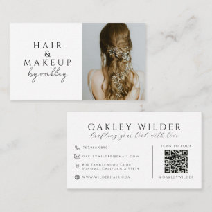 QR-Code-Friseurstylist-Foto Visitenkarte