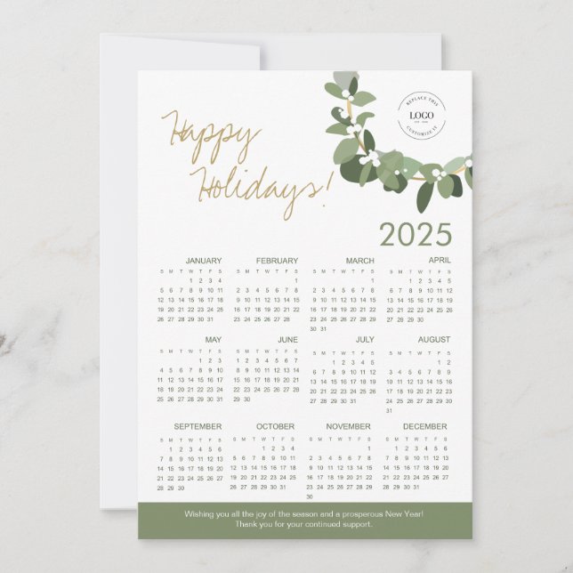 QR-Code für 2025 für den Kalender mit benutzerdefi (Vorderseite)