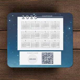 QR-Code für 2026-Kalender hinzufügen Mousepad