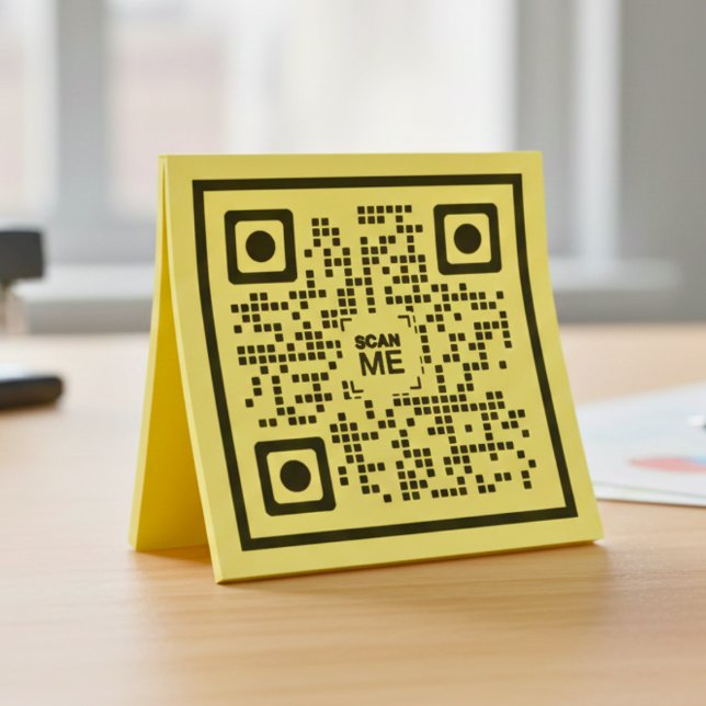 QR-Code für alle sozialen Medien scannen mich einf Permastempel (Social Media QR Code Self-Inking Rubber Stamp)