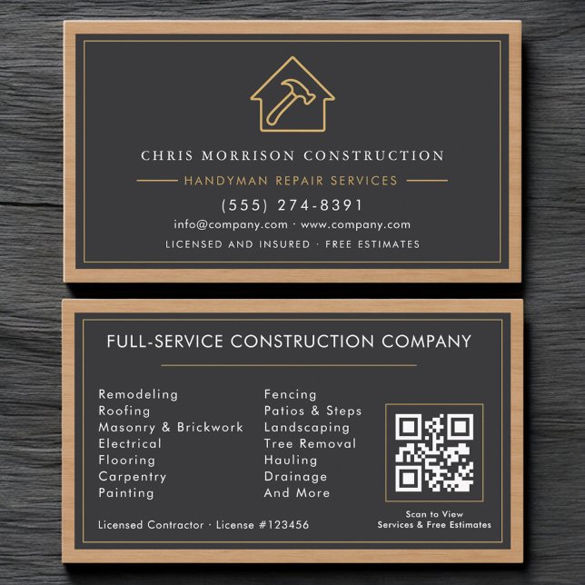 QR-Code für Bauhandwerker - Professionell Visitenkarte (Von Creator hochgeladen)
