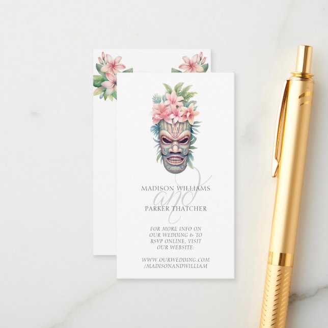 QR-Code für Beach Wedding Begleitkarte (Vorderseite/Rückseite Beispiel)