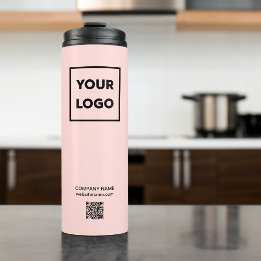 QR-Code für benutzerdefinierte Firmenlogos auf Kor Thermosbecher