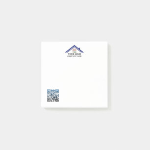 QR-Code für benutzerdefinierte Logos Post-it Klebezettel