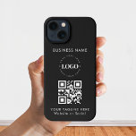 QR-Code für benutzerdefinierte Unternehmen und Tex iPhone 13 Hülle<br><div class="desc">Mit diesem eleganten iPhone-Gehäuse mit individuellem Logo und Text fördern Sie Ihr Geschäft. Fügen Sie einfach Ihr Logo hinzu,  indem Sie auf "Personalisieren" klicken.</div>