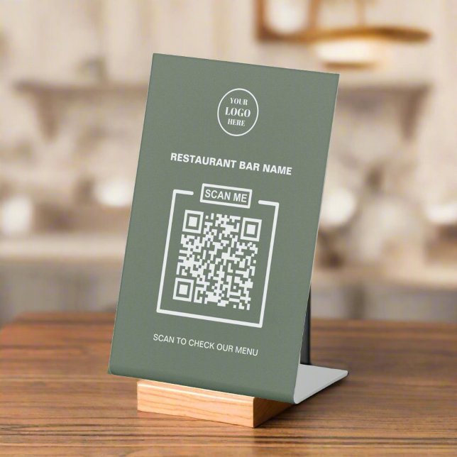 QR-Code für benutzerdefiniertes Business-Logo, sau Sockelschild (Von Creator hochgeladen)