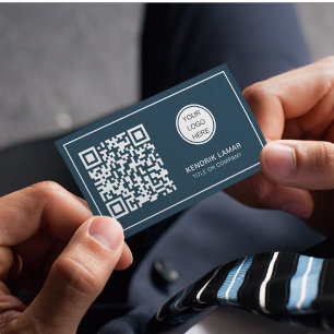 QR-Code für berufliche Blue Company Visitenkarte