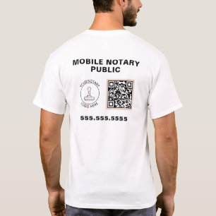 QR-Code für berufliche Geschäftslogos Notare Arbei T-Shirt